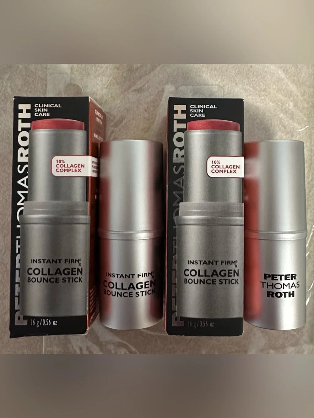 NIB 2 Peter Thomas Roth Collagen Bounce Stick Blush Glow discontinued